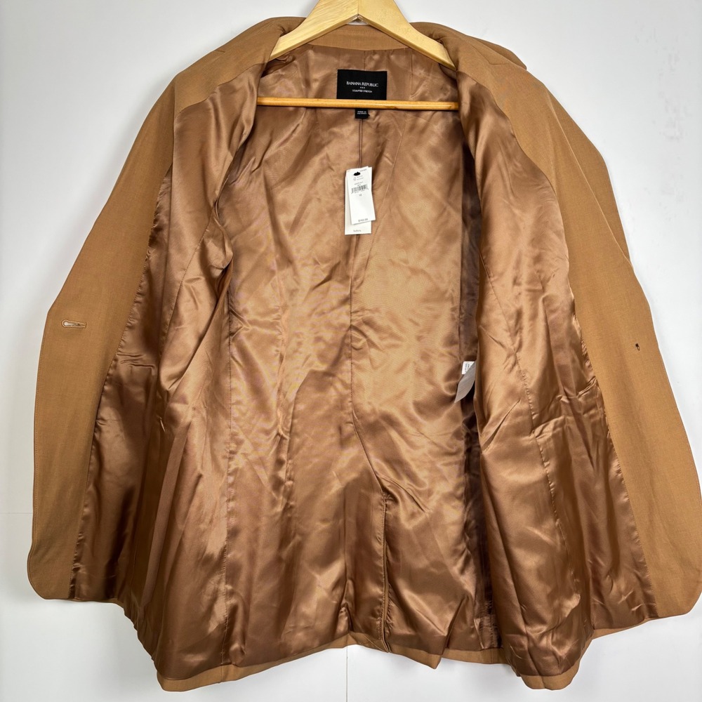 Banana Republic Sculpted Stretch Blazer 12 Afternoon Latte Professional Minimal - Picture 13 of 16